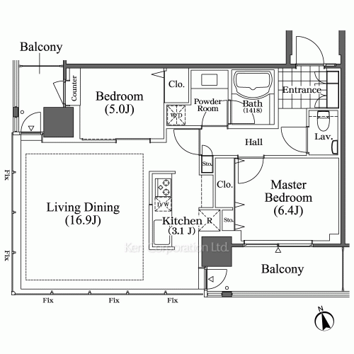 Property Blueprint /rent/tokyoapartment/search/results/158085/2008042407.html