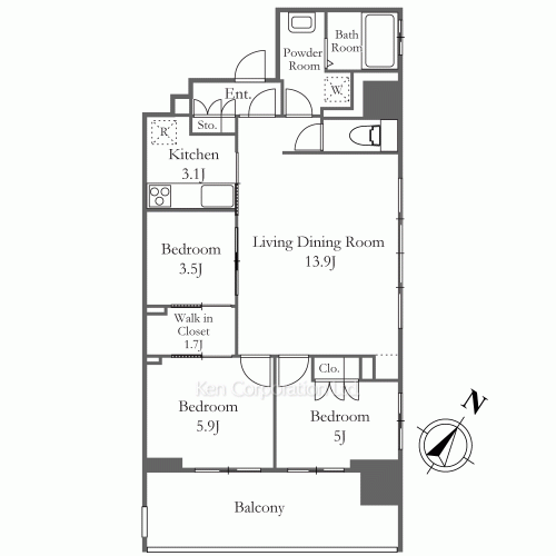 Property Blueprint /rent/yokohamaapartment/search/results/213666/2025110229.html