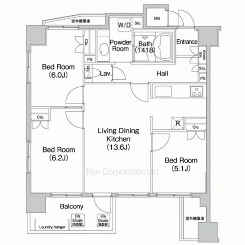 Property Blueprint /rent/yokohamaapartment/search/results/183181/2026060442.html