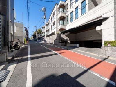 Road on the facade