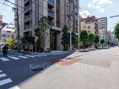 Road on the facade